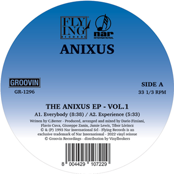 ANIXUS - THE ANIXUS EP - VOL.1 - Groovin Recordings