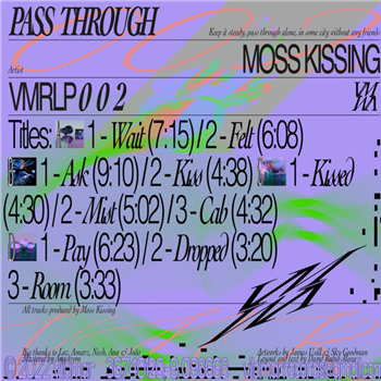 Moss Kissing - Pass Through (2 X LP) - Vilamar Records