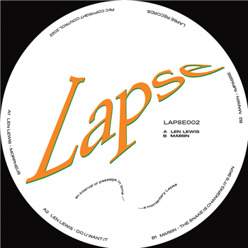 Len Lewis / Mariiin - LAPSE002 - Lapse Records