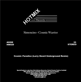 Simoncino - Cosmic Warrior (Larry Heard & Ron Trent Remixes) - Hotmix Records