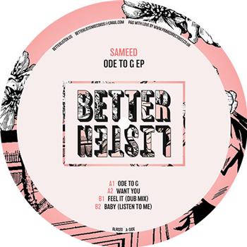 Sameed - Ode to G EP - Better Listen Records
