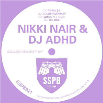 Nikki Nair & DJ ADHD - Golden Monkey EP - Seilscheibenpfeiler Schallplatten Berlin