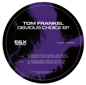 Tom Frankel - Obvious Choice EP (Incl. Revivis Remix) - E&X Records