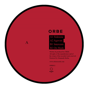 ORBE - SIDETONE - Orbe Records