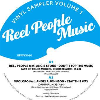 VARIOUS ARTISTS - REEL PEOPLE MUSIC: VINYL SAMPLER VOL.1. - REEL PEOPLE MUSIC