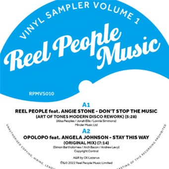 VARIOUS ARTISTS - REEL PEOPLE MUSIC: VINYL SAMPLER VOL.1. - REEL PEOPLE MUSIC VARIOUS ARTISTS - REEL PEOPLE MUSIC: VINYL SAMPLER VOL.1. - REEL PEOPLE MUSIC
