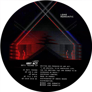 Any Act - Deti Techno EP - LONE ROMANTIC