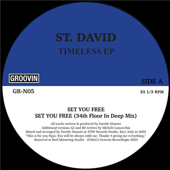 ST. DAVID - TIMELESS EP - Groovin Recordings