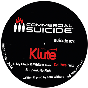 Klute Ft. Klose (12" Blue Vinyl) - Commercial Suicide