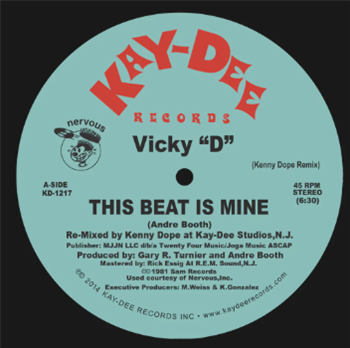 Vicky "D" - This Beat Is Mine - Kay-Dee Records