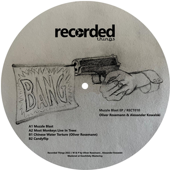 Oliver Rosemann & Alexander Kowalski - Muzzle Blast EP - Recorded Things Oliver Rosemann & Alexander Kowalski - Muzzle Blast EP - Recorded Things