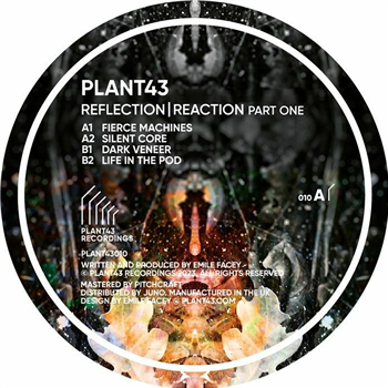 Plant43 - Reflection/Reaction Part One (orange vinyl 12" limited to 300 copies) - Plant43 Recordings