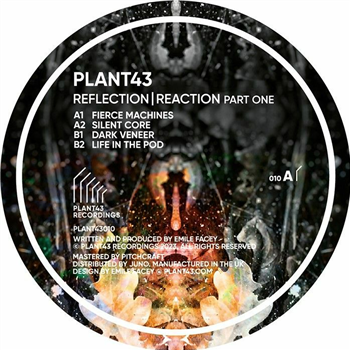 Plant43 - Reflection/Reaction Part One (orange vinyl 12" limited to 300 copies) - Plant43 Recordings Plant43 - Reflection/Reaction Part One (orange vinyl 12" limited to 300 copies) - Plant43 Recordings