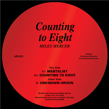 Miles Mercer - Counting To Eight - ACCESSORY RECORDS Miles Mercer - Counting To Eight - ACCESSORY RECORDS