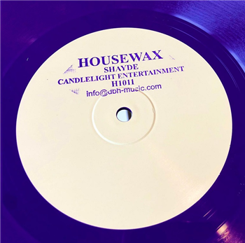 shayde - Candlelight Entertainment (Purple Vinyl) - Housewax