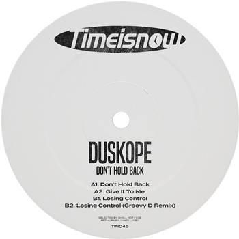 Duskope - Dont Hold Back EP [red vinyl / label sleeve] - Time Is Now