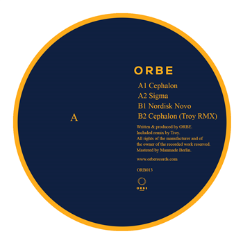 Orb - SIGMA (INCL. TROY REMIX) - Orbe Records