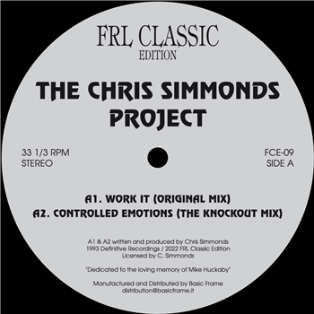 The Chris Simmonds Project - Work it - FRL Classic Edition
