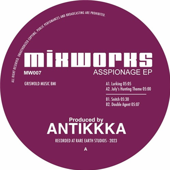 ANTIKKKA - ASSPIONAGE EP - Mixworks