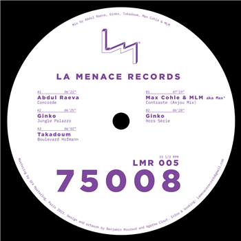 Various Artists - 75008 - La Menace Records