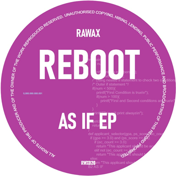 Reboot - As If EP - Rawax