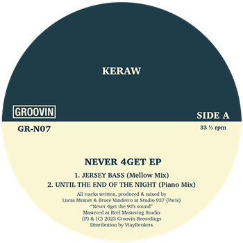 KERAW (Lucas Moinet & Bruce Vanderro) - NEVER 4GET EP - Groovin Recordings