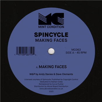 Spincycle - Making Faces - MINT CONDITION