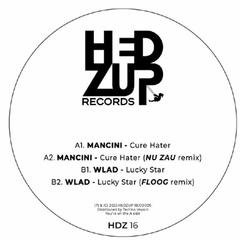 Wlad & Mancini - Cure Hater - Red splattered vinyl - Hedzup