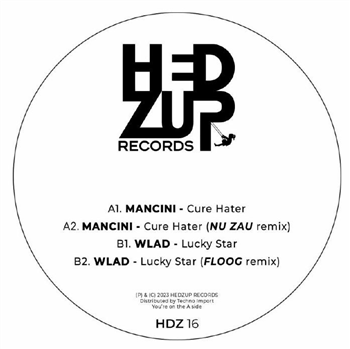 Wlad & Mancini - Cure Hater - Red splattered vinyl - Hedzup Wlad & Mancini - Cure Hater - Red splattered vinyl - Hedzup