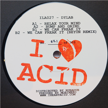 Dylab - I Love Acid Twenty Seven - Balkan Vinyl / I Love Acid Dylab - I Love Acid Twenty Seven - Balkan Vinyl / I Love Acid