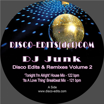 DJ Junk - Disco Edits & Remixes Volume 2 - Disco Edits
