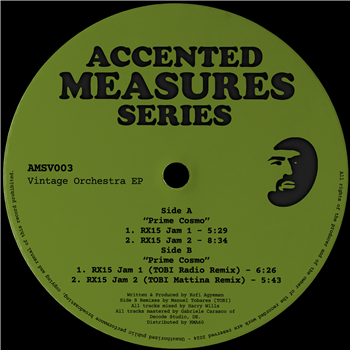Prime Cosmo, TOBI - Vintage Orchestra EP - Accented Measures Series
