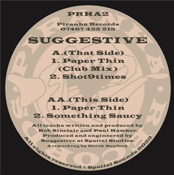 Suggestive - Paper Thin - Piranha Records