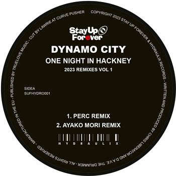 Dynamo City - Dynamo City / One Night In Hackney Remixes 2023 red vinyl - Stay Up Forever Records