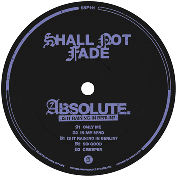 ABSOLUTE - Is It Raining In Berlin? [yellow + green marbled vinyl / label sleeve] - Shall Not Fade