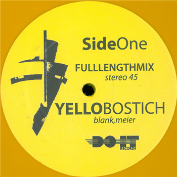 Yello - Bostich (Single Sided) (Yellow Vinyl) - Do It Records