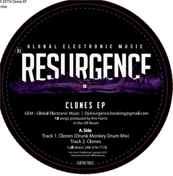 DJ Resurgence - Clones EP - Global Electronic Music