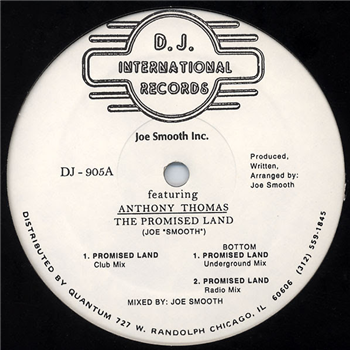 Joe Smooth Inc. - Promised Land feat. Anthony Thomas - DJ INTERNATIONAL