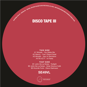 Disco Tape 3 - Various Artists - Sound Exhibitions Records