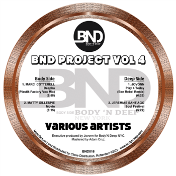 Various Artists - BND Projects Vol 4 - Body N Deep