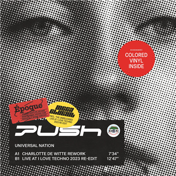 PUSH - UNIVERSAL NATION (CHARLOTTE DE WITTE REWORK) - Red Vinyl - BONZAI CLASSICS