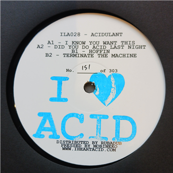 Acidulant - I Love Acid 028 - (One Per Person) - Balkan Vinyl / I Love Acid Acidulant - I Love Acid 028 - (One Per Person) - Balkan Vinyl / I Love Acid