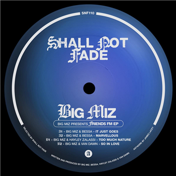 Big Miz - Big Miz presents Friends FM EP [blue vinyl / label sleeve] - VA - Shall Not Fade