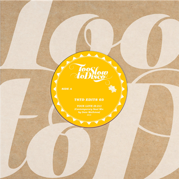 Dave Mathmos - TSTD EDITS 03 (lim. Black Vinyl Repress) - Too Slow To Disco