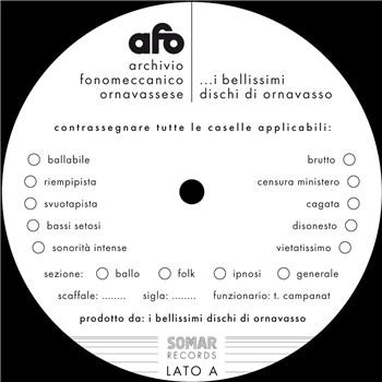 I Bellissimi Dischi di Ornavasso - Archivio Fonomeccanico 2.0 - SOMAR Records