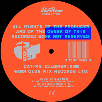 Known Artist - CLUBREMIX002 - Club Mix Records