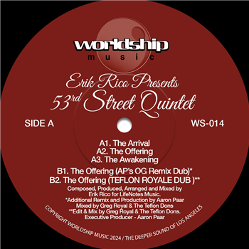 Erik Rico - PRESENTS 53rd STREET QUINTET - Worldship Music Erik Rico - PRESENTS 53rd STREET QUINTET - Worldship Music