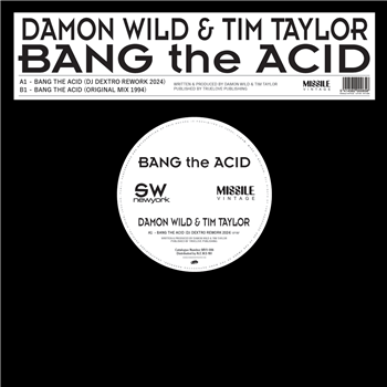 DAMON WILD & TIM TAYLOR - BANG THE ACID - MISSILE VINTAGE VINYL DAMON WILD & TIM TAYLOR - BANG THE ACID - MISSILE VINTAGE VINYL