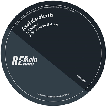 Axel Karakasis - Clutter EP - Remain Records Axel Karakasis - Clutter EP - Remain Records