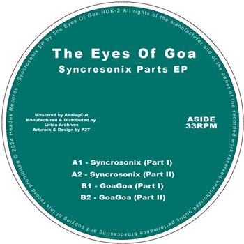 The Eyes of Goa - Syncrosonix EP - Hedeak Records